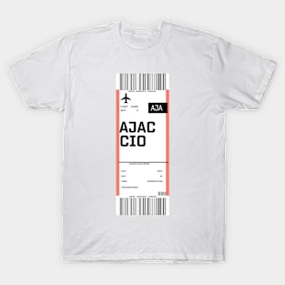 Boarding pass for Ajaccio T-Shirt